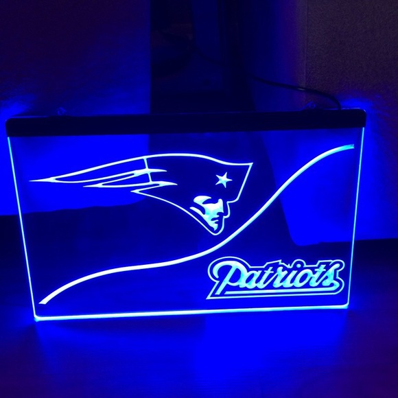 NEW ENGLAND PATRIOTS LED NEON LIGHT SIGN 8x12 - Picture 1 of 4